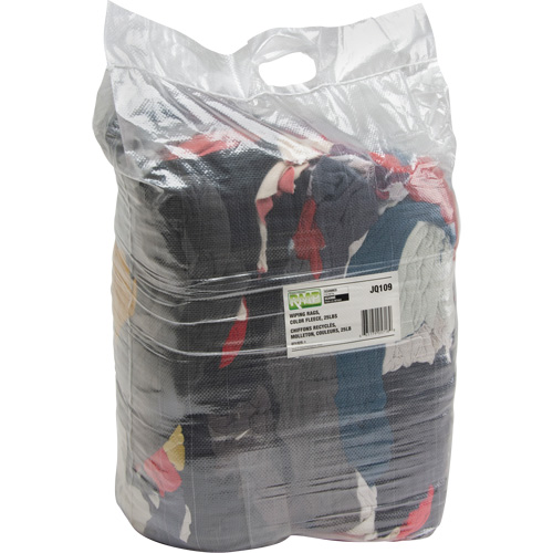 Chiffons fabriqu&eacute;s &agrave; partir de mat&eacute;riaux recycl&eacute;s, Molleton, M&eacute;lange de couleurs, 25 lb O-Max