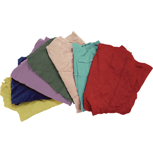 Chiffons fabriqu&eacute;s &agrave; partir de mat&eacute;riaux recycl&eacute;s, Molleton, M&eacute;lange de couleurs, 25 lb O-Max