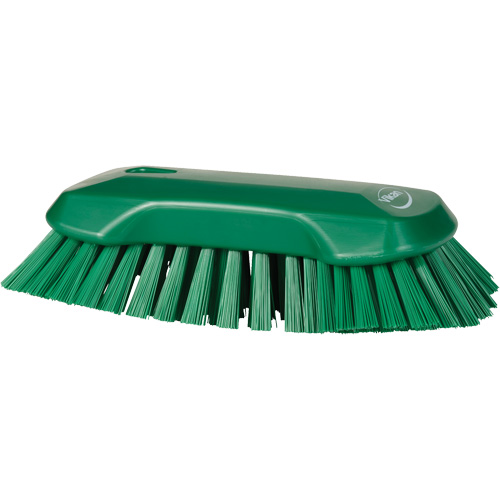 Brosse &agrave; main, Soies Tr&egrave;s ferme, Longueur de 9-1/10", Vert O-Max