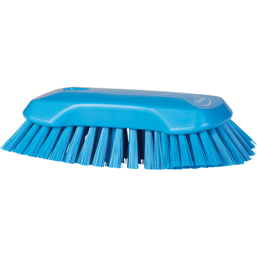 Brosse &agrave; main, Soies Tr&egrave;s ferme, Longueur de 9-1/10", Bleu O-Max