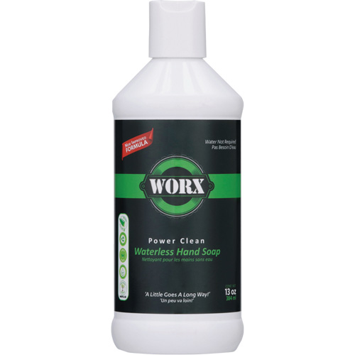 Savon pour les mains sans eau Power Clean, Liquide, 384 ml, Sans parfum O-Max