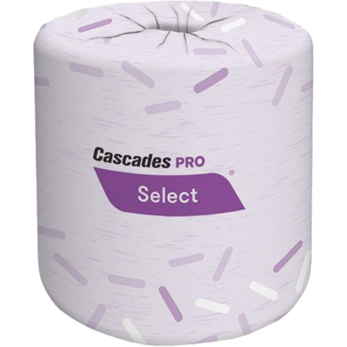 Pro Select&reg; Bathroom Tissue, 2 Ply, 420 Sheets/Roll, White O-Max