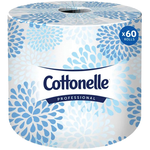 Cottonelle&reg; Professional Toilet Paper, 2 Ply, 451 Sheets/Roll, White O-Max