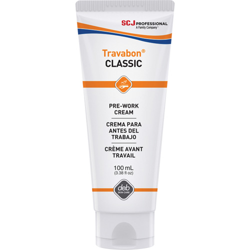 Cr&egrave;me protectrice contre l'huile, la graisse et les adh&eacute;sifs Travabon Classic, Tube, 100 ml O-Max