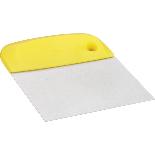 Flexible Stainless Steel Dough Cutter/Scraper, Yellow, 4-1/2" W x 5-3/4" L O-Max
