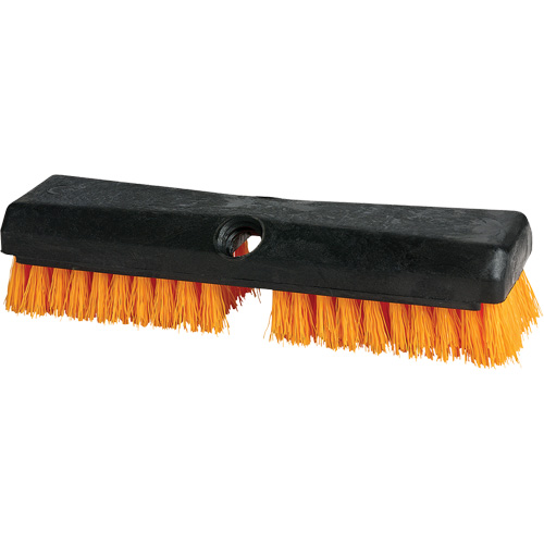 Brosse de nettoyage, 10" l, Soies Polypropyl&egrave;ne, Noir/Rouge O-Max