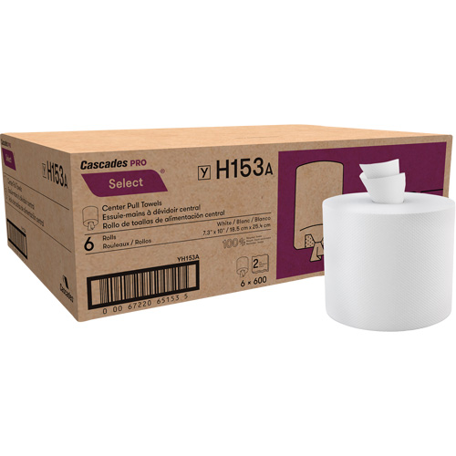 Paper Towel Roll, 2 Ply, Centre Pull, 550' L O-Max