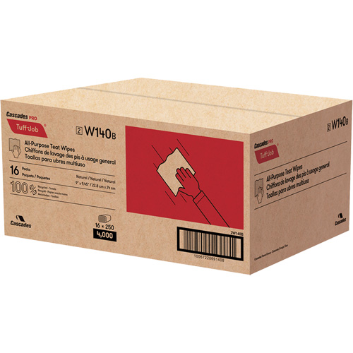 PRO Tuff-Job&reg; Teat Wipes, All-Purpose, 10-1/4" L x 9-1/8" W O-Max
