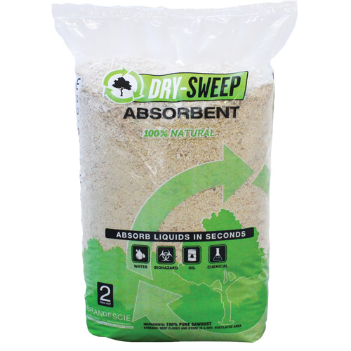 Absorbant naturel biod&eacute;gradable Dry Sweep, Sac, 22 lb (10 kg) O-Max