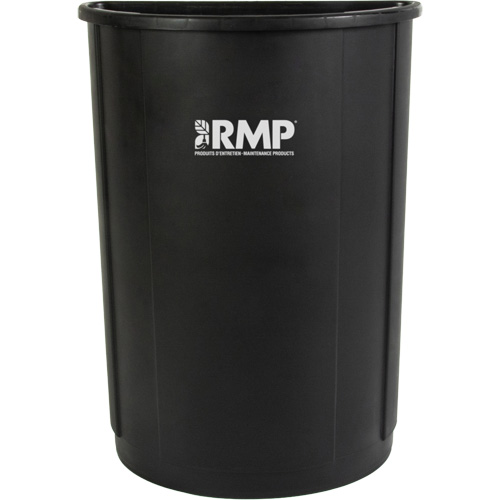Poubelle demi-ronde, Poly&eacute;thyl&egrave;ne, 21 gal. US O-Max