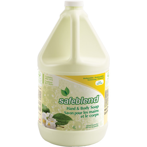 Savon pour les mains et le corps au th&eacute; vert et jasmin, Liquide, 4 L, Parfum&eacute; O-Max