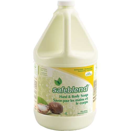 Shea Butter Hand & Body Soap, Liquid, 4 L, Scented O-Max