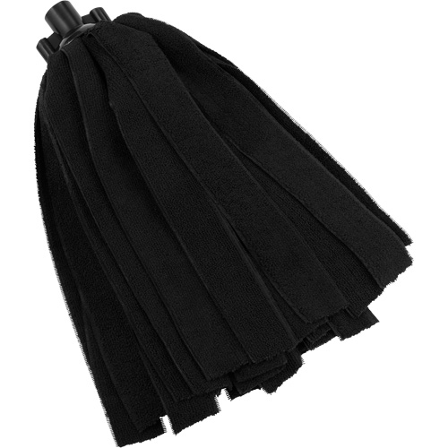 Socket Mop, Black, Microfibre, Cut Style O-Max