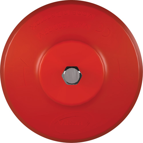 Brosse ronde HyDrive pour perceuse, Soies Tr&egrave;s ferme, Longueur de 3-1/10", Rouge O-Max
