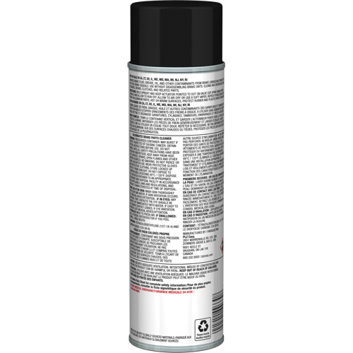 Nettoyant pour pi&egrave;ces de freins Pro Line avec tr&egrave;s faible teneur en COV, Canette a&eacute;rosol O-Max