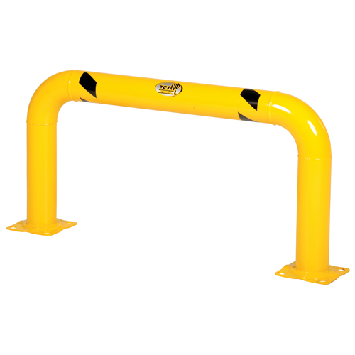 High Profile Machinery Guards, 4' W x 2' H, Yellow O-Max