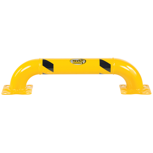 Low Profile Rack Guards, 3' W x 0.75' H, Yellow O-Max