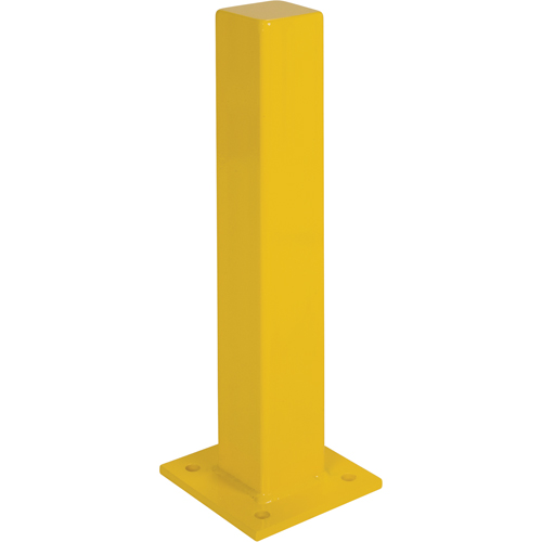 Butoirs robustes, Acier, 36" h x 4" la, Jaune O-Max