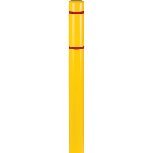 Polyethylene Bollard Covers, 4-1/2" Dia. x 64" L, Yellow O-Max