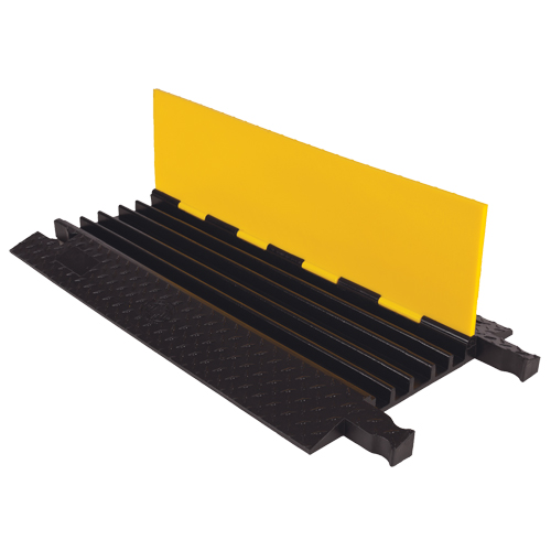 Protecteur de c&acirc;ble robuste Yellow Jacket, 5 canaux, 36" lo x 19,75" la x 1,875" h O-Max