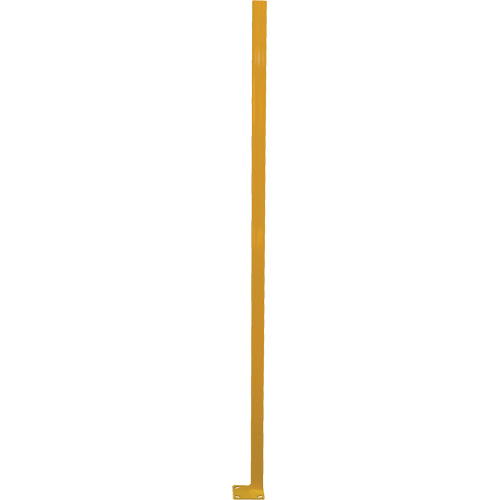 Poteau de protection de coin p&eacute;rim&eacute;trique ajustable, 4" la x 72" h, Jaune O-Max