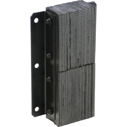Butoir de quai lamell&eacute;, Vertical, Caoutchouc, 13-1/4" la x 4-1/2" p x 20" h O-Max