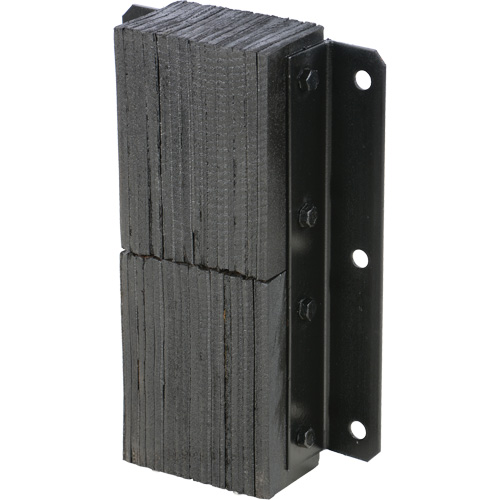 Butoir de quai lamell&eacute;, Vertical, Caoutchouc, 13-1/4" la x 4-1/2" p x 20" h O-Max