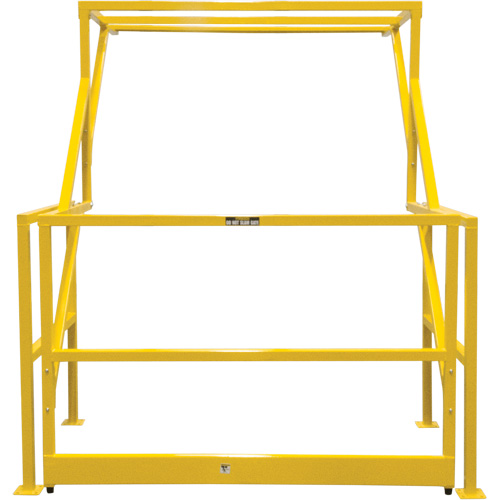 Mezzanine Safety Gate, 70" L x 77" H, 78" Raised, Yellow O-Max