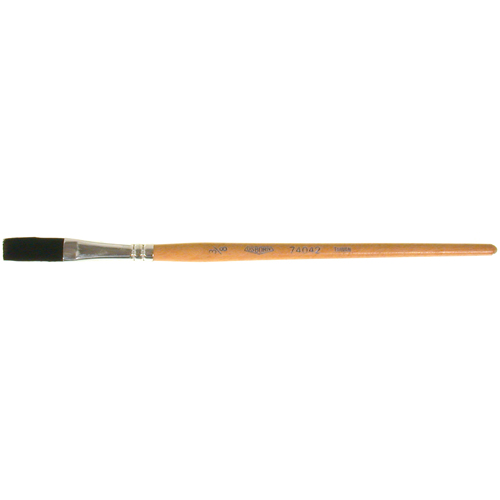 One Stroke Paint Brush, 3/8" Brush Width, Ox Hair, Wood Handle O-Max