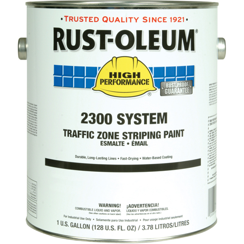 Peinture pour traçage de ligne pour zone de circulation System 2300, Jaune, Gallon O-Max