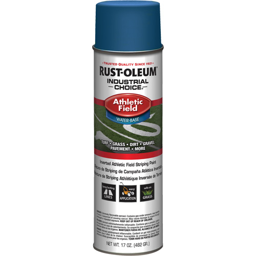 Peinture de lignage pour terrains de sport AF1600, Bleu, Canette a&eacute;rosol O-Max