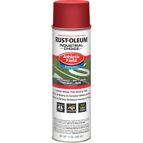 AF1600 Athletic Field Striping Paint, Red, Aerosol Can O-Max