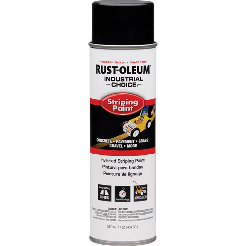 S1600 System Inverted Striping Paint, Black, Aerosol Can O-Max
