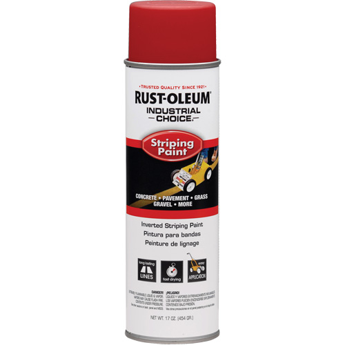 Peinture pour traçage de ligne &agrave; l'envers du syst&egrave;me S1600, Rouge, Canette a&eacute;rosol O-Max