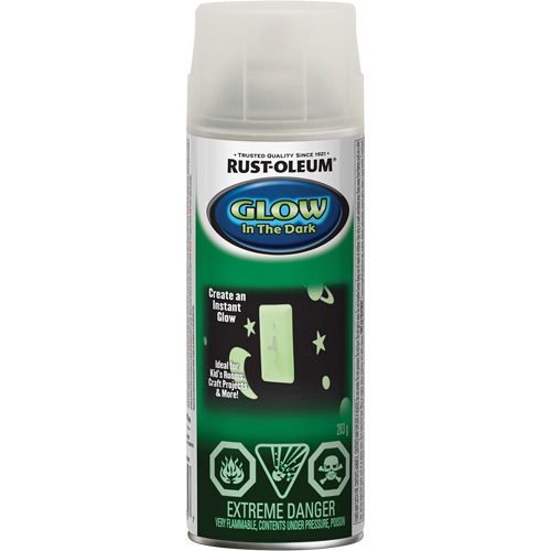 Specialty Glow-in-the-Dark Paint, Aerosol Can, Clear O-Max