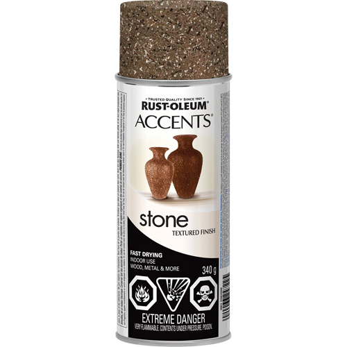 Accents&reg; Stone Creations Spray Paint, Aerosol Can, Sienna Stone O-Max
