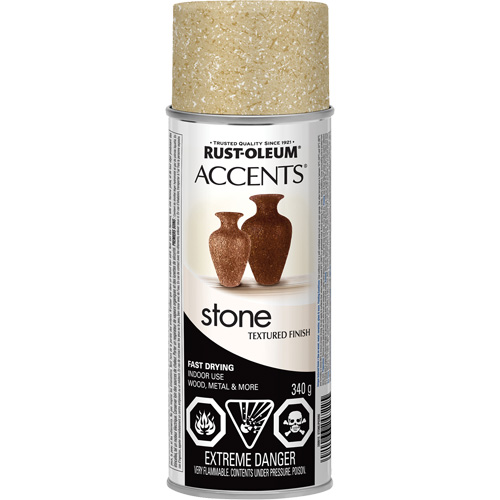 Accents&reg; Stone Creations Spray Paint, Aerosol Can, Bleached Stone O-Max