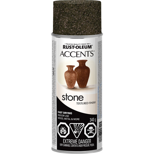 Accents&reg; Stone Creations Spray Paint, Aerosol Can, Granite Stone O-Max