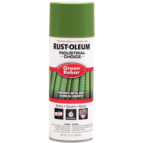 Industrial Choice&reg; RB1600 System Rebar Epoxy Spray, Green Rebar, 12 fl. oz., Aerosol Can O-Max