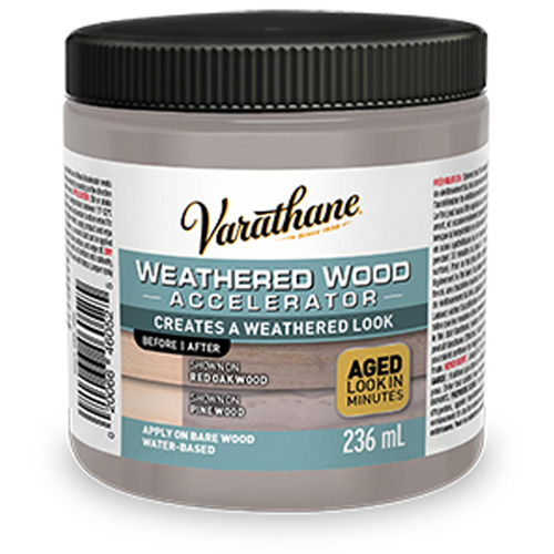 Acc&eacute;l&eacute;rateur de vieillissement du bois Varathane, 236 ml, Canette, Gris O-Max