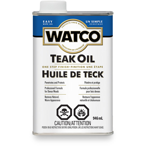 Watco&reg; Teak Oil, 946 ml, Clear, Transparent O-Max