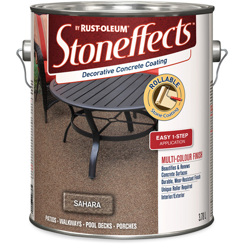 Stoneffects Decorative Concrete Coating, 3.78 L, Textured, Beige O-Max