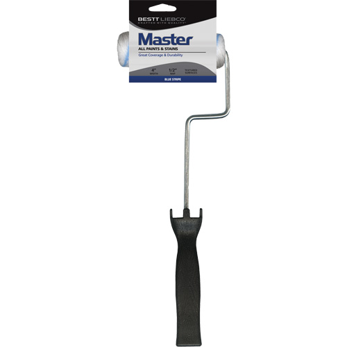 Master Blue Stripe Mini Roller Cover, 2 Pieces O-Max