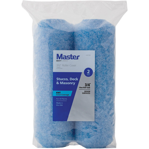 Master Textured Walls Roller Cover, 19 mm (3/4") Nap, 240 mm (9-1/2") L O-Max
