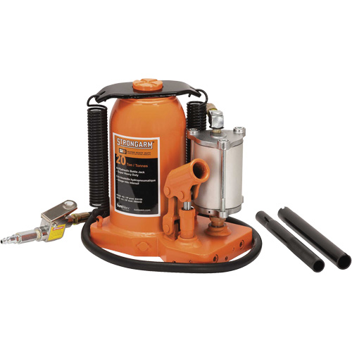380C Cric-bouteille, 20 tonne(s), Air comprim&eacute;/hydraulique, 20-5/8" Hauteur &eacute;lev&eacute;e O-Max