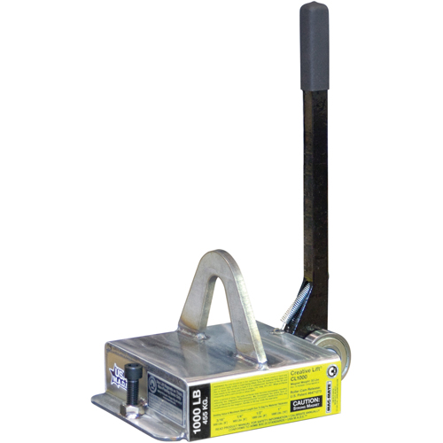 Creative Lift&reg; Magnets, 1000 lbs. (0.5 tons) Holding Cap., 10-3/4" L x 7-1/4" W x 6-3/4" H O-Max