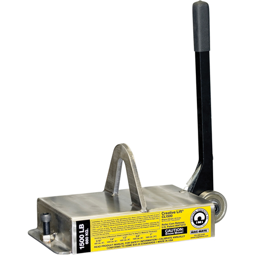 Creative Lift&reg; Magnets, 1500 lbs. (0.75 tons) Holding Cap., 14-3/4" L x 7-1/4" W x 6-3/4" H O-Max