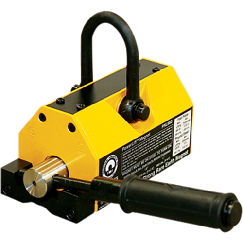 Powerlift&reg; Magnets, 800 lbs. (0.4 tons) Holding Cap., 7-7/8" L x 3-5/8" W x 8-7/8" H O-Max