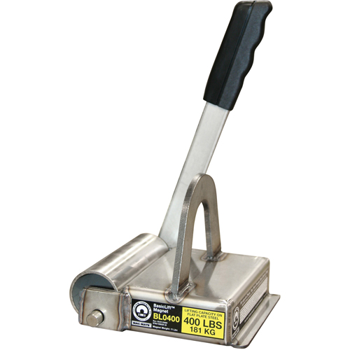 Basiclift Magnets, 400 lbs. (0.2 tons) Holding Cap., 7-1/2" L x 5-5/8" W x 5-1/2" H O-Max