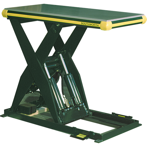 Hydraulic Backsaver Scissor Lift Table, Steel, 24" W x 48" L, 4000 lbs. Capacity O-Max